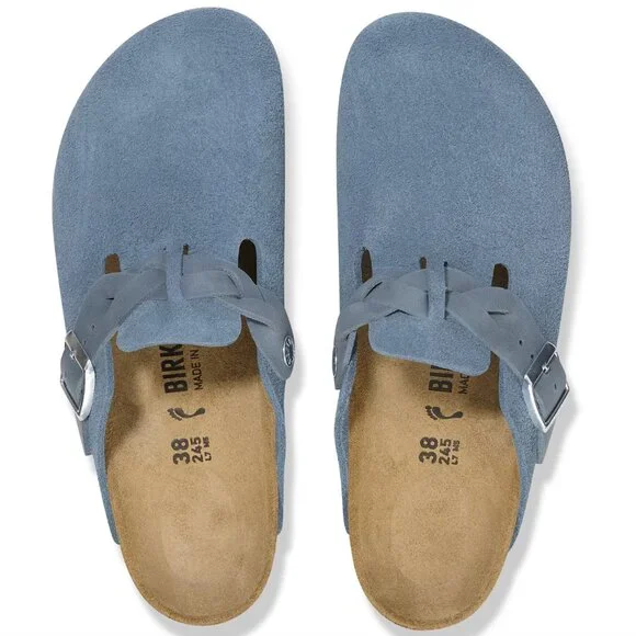 NWT BIRKENSTOCK Boston Braided in Elemental Blue - 39 - Picture 2 of 8